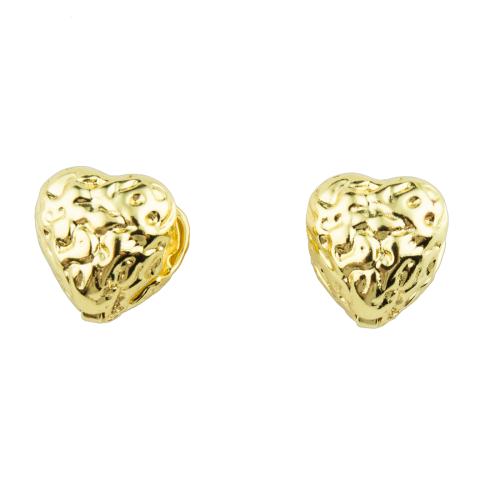 Brass Leverback Earring Heart high quality plated fashion jewelry & for woman Sold By Pair