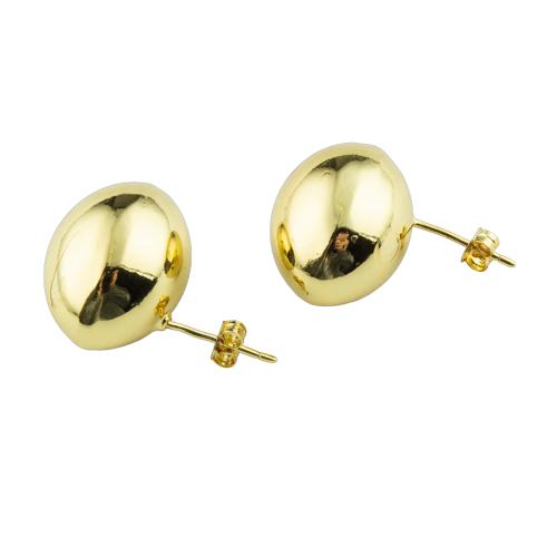 Brass Stud Earring, high quality plated, fashion jewelry & for woman, more colors for choice, 21x20x15mm, Sold By Pair