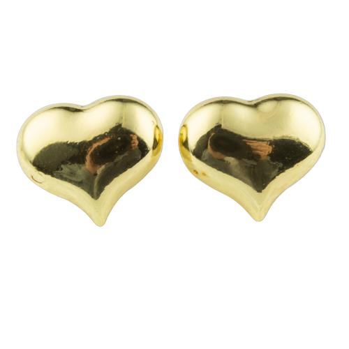 Brass Stud Earring Heart high quality plated fashion jewelry & for woman Sold By Pair