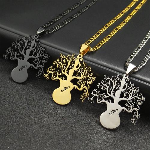 Stainless Steel Jewelry Necklace, 304 Stainless Steel, fashion jewelry & Unisex, more colors for choice, 35x35mm, Length:Approx 50 cm, Sold By PC