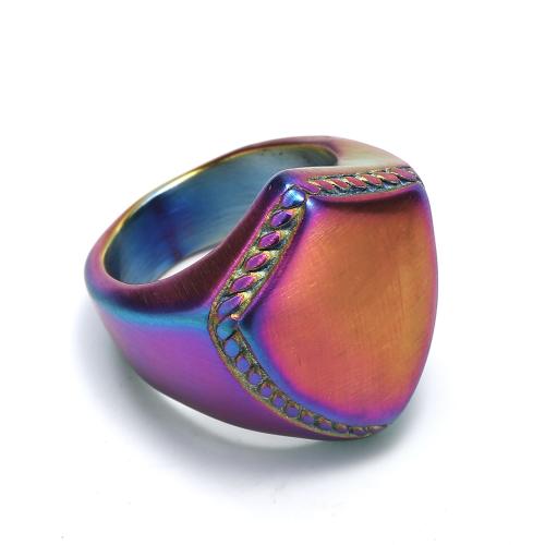 خاتم إصبع الفولاذ المقاوم للصدأ, 304 الفولاذ المقاوم للصدأ, الدرع, مجوهرات الموضة & حجم مختلفة للاختيار & للرجل, المزيد من الألوان للاختيار, تباع بواسطة PC
