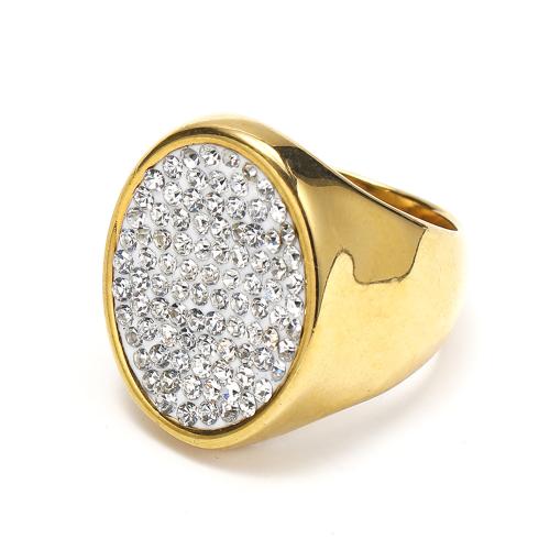 Cubic Zirconia nerezové prst prsten, 304 Stainless Steel, módní šperky & unisex & různé velikosti pro výběr & micro vydláždit kubické zirkony, více barev na výběr, Prodáno By PC