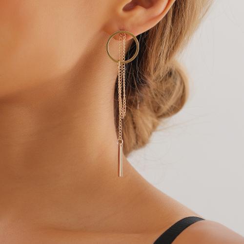 Fashion Fringe Earrings Zinc Alloy plated for woman nickel lead & cadmium free Sold By Pair