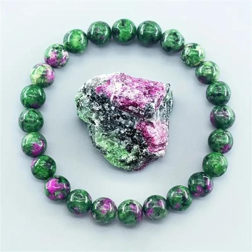 Gemstone Браслеты, Природный камень, ювелирные изделия моды, зеленый, продается PC