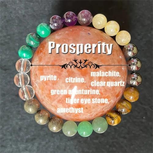 Bracelets de pierres précieuses, pierre gemme, bijoux de mode & unisexe, couleurs mélangées, Longueur:20 cm, Vendu par PC