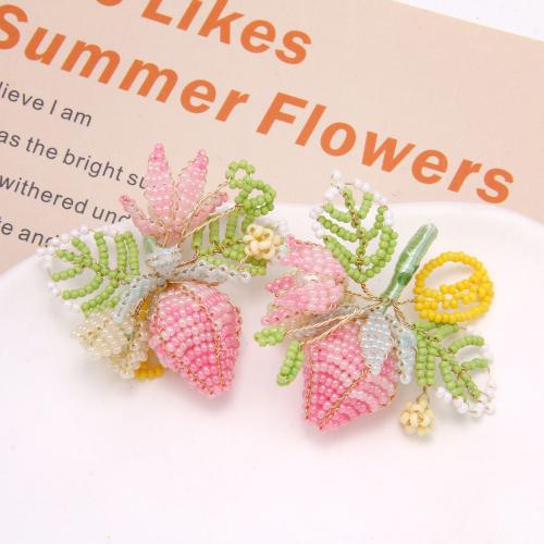 Hair Accessories DIY Findings Resin Strawberry pink Sold By PC