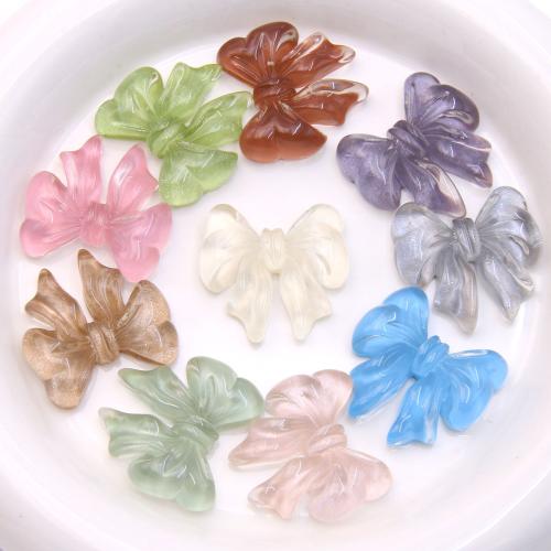 Hair Accessories DIY Findings, Resin, Bowknot, more colors for choice, 29x28mm, Sold By PC