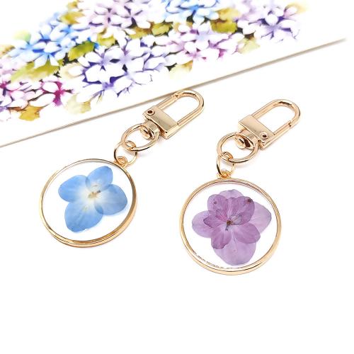 Pressed Dried Flower Jewelry  Zinc Alloy with Dried Flower plated fashion jewelry & epoxy gel nickel lead & cadmium free Sold By PC