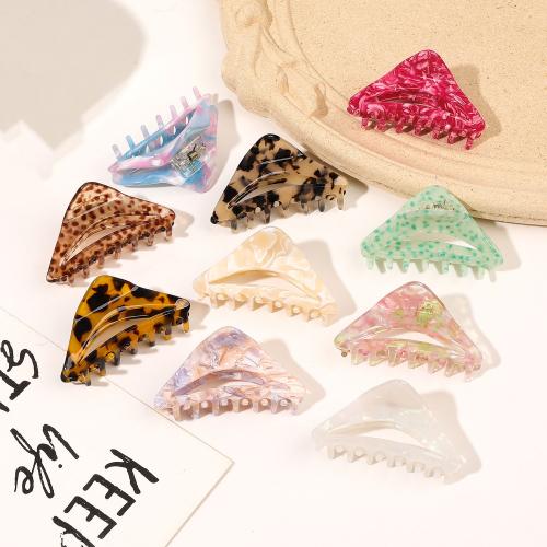 Hair Claw Clips Acetate Triangle handmade for woman Sold By PC