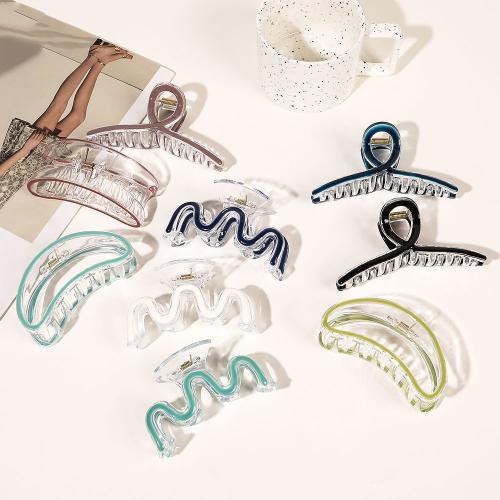 Hair Claw Clips, Plastic, handmade, different styles for choice & for woman & enamel, more colors for choice, Sold By PC