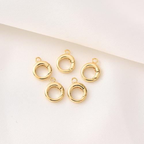Brass Jewelry Clasps plated DIY golden 10mm Sold By PC