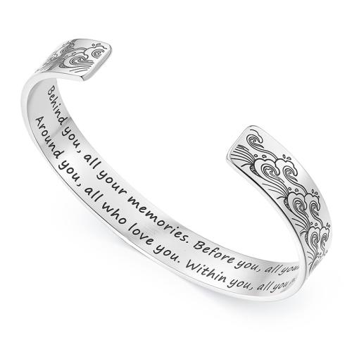 Stainless Steel Bangle, 304 Stainless Steel, polished, Unisex & different styles for choice, original color, Sold By PC