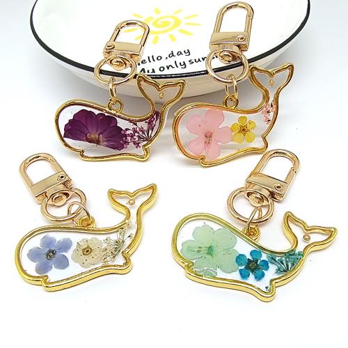 Pressed Dried Flower Jewelry , Tibetan Style, with Dried Flower, Dolphin, plated, fashion jewelry & epoxy gel, more colors for choice, nickel, lead & cadmium free, 41x56mm, Sold By PC