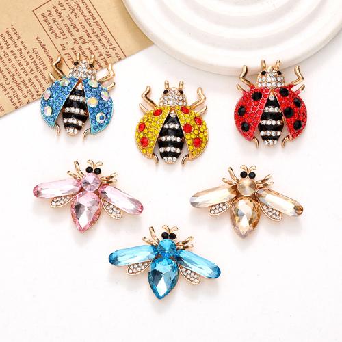 Hair Accessories DIY Findings Zinc Alloy Insect plated fashion jewelry & with rhinestone nickel lead & cadmium free Sold By PC