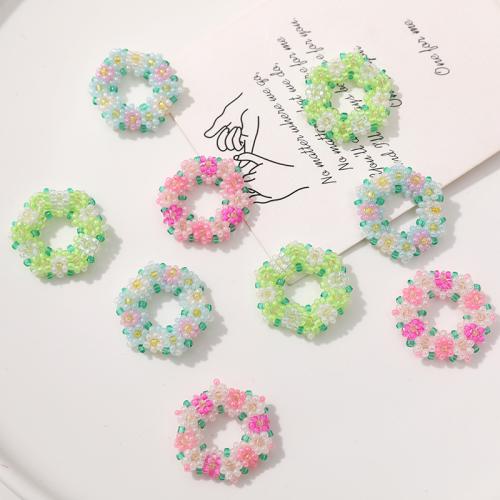Hair Accessories DIY Findings, Seedbead, Round, more colors for choice, 24mm, Sold By PC
