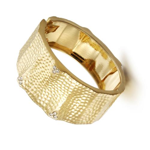 Bijoux de bracelet en alliage de zinc, Placage, pavé de micro zircon & pour femme, doré, Vendu par PC