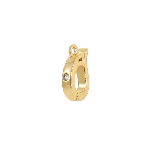 Brass Peg Bail plated DIY & micro pave cubic zirconia Sold By PC