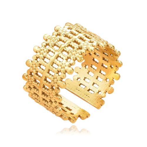 خاتم إصبع الفولاذ المقاوم للصدأ, 304 الفولاذ المقاوم للصدأ, مجوهرات الموضة & للمرأة & أجوف, المزيد من الألوان للاختيار, تباع بواسطة PC