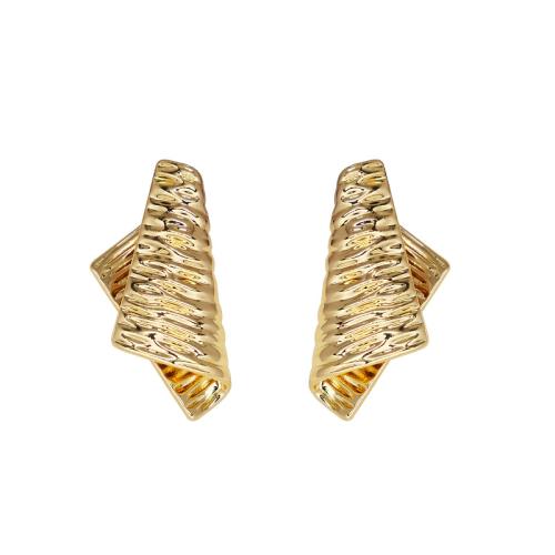 Brass Stud Earring, fashion jewelry & for woman, more colors for choice, 42x20mm, Sold By Pair