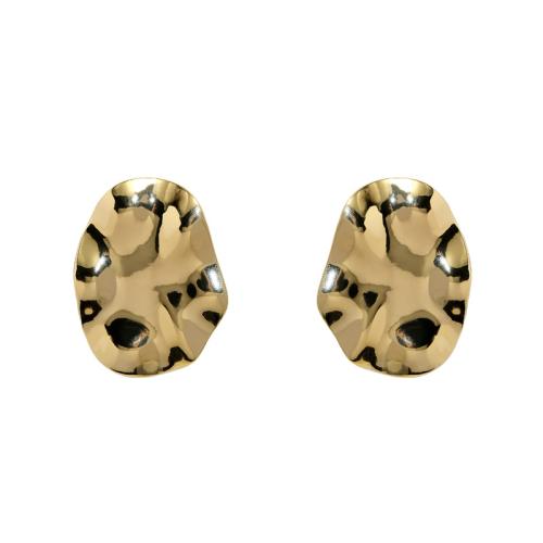 Brass Stud Earring, fashion jewelry & for woman, more colors for choice, 45x34mm, Sold By Pair