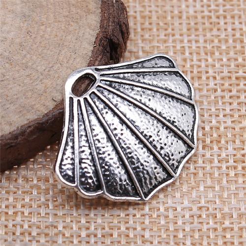 Zinc Alloy Pendants Shell antique silver color plated vintage & fashion jewelry & DIY Sold By PC