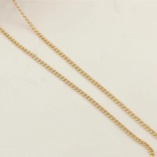 Gold-filled corrente para colar, DIY, vendido por m