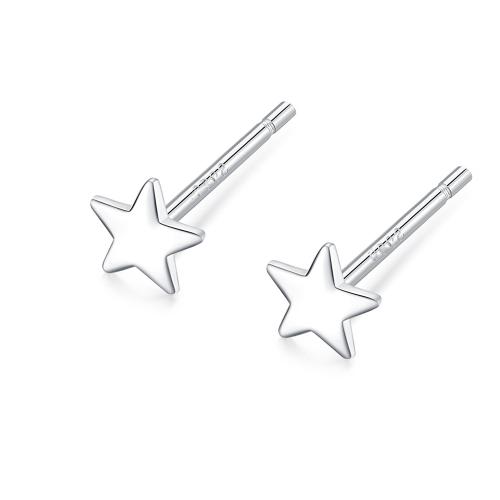 925 Sterling Silver Stud Earrings, fashion jewelry & different styles for choice & for woman, Sold By Pair