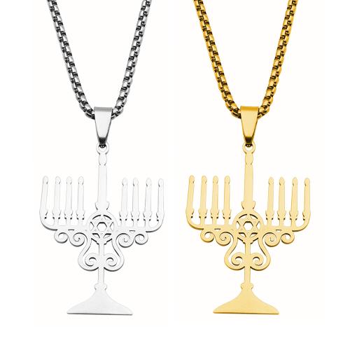 Edelstahl Schmuck Halskette, 304 Edelstahl, poliert, Modeschmuck & unisex, keine, 42x30mm, Länge:ca. 60 cm, verkauft von PC
