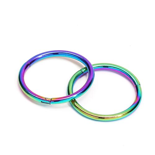 Stainless Steel Huggie Hoop Earring, 304 Stainless Steel, Vacuum Ion Plating, fashion jewelry & Unisex, more colors for choice, 14x14x1.20mm, Sold By PC