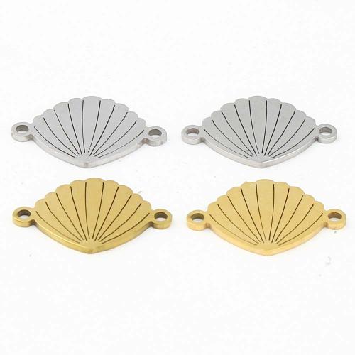 Stainless Steel Connector, 304 Stainless Steel, Shell, plated, DIY, more colors for choice, 18.80x12.40x0.90mm, Sold By PC