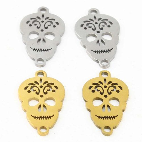 Stainless Steel Skull Pendants 304 Stainless Steel plated DIY Sold By PC