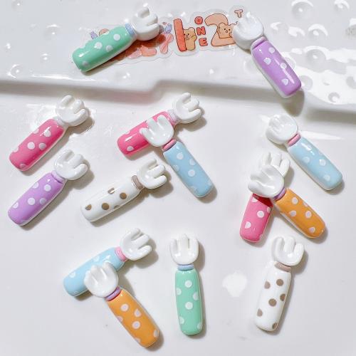 Mobile Phone DIY Decoration, Resin, Fork, epoxy gel, more colors for choice, 10PCs/Lot, Sold By Lot