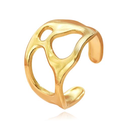 Rozsdamentes acél Finger Ring, 304 rozsdamentes acél, divat ékszerek & a nő & üreges, több színt a választás, Által értékesített PC
