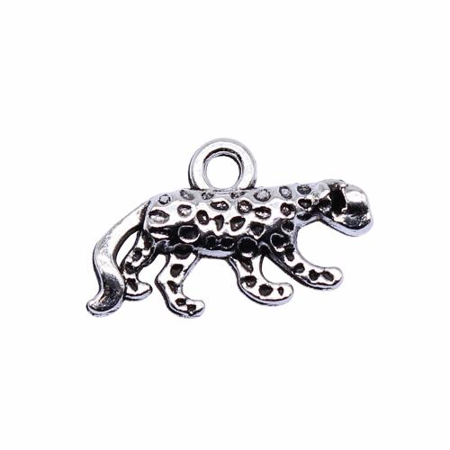Zinc Alloy Animal Pendants Leopard antique silver color plated vintage & fashion jewelry & DIY Sold By PC