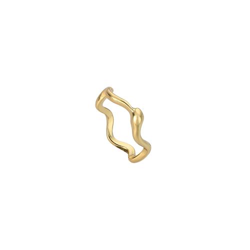 Edelstahl Ringe, 304 Edelstahl, Modeschmuck & für Frau, goldfarben, verkauft von PC