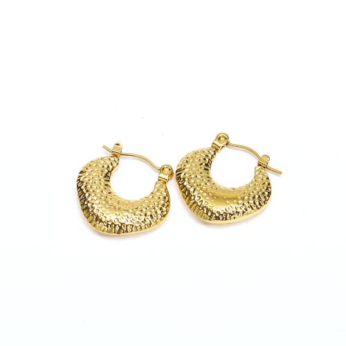 Acier inoxydable Levier Retour Earring, Acier inoxydable 304, bijoux de mode & pour femme, doré, 19.50x19mm, Vendu par paire