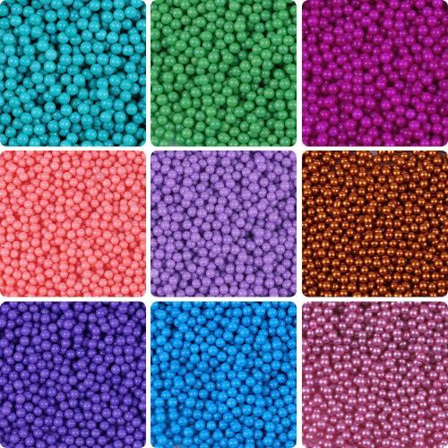 Mixed Glass Seed Beads, Seedbead, Round, DIY & no hole, more colors for choice, 2mm, Sold By Bag