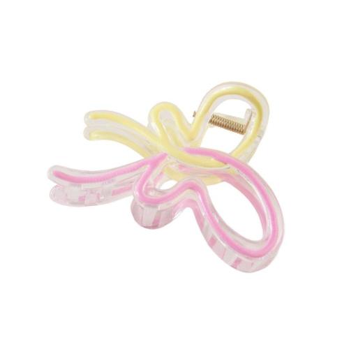 Hair Claw Clips, Plastic, Butterfly, for woman & enamel & hollow, more colors for choice, Sold By PC