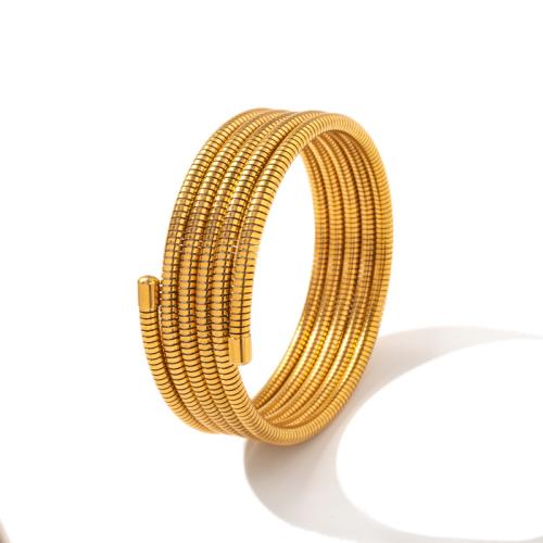 Stainless Steel Bangle 304 Stainless Steel plated for woman golden Sold By PC