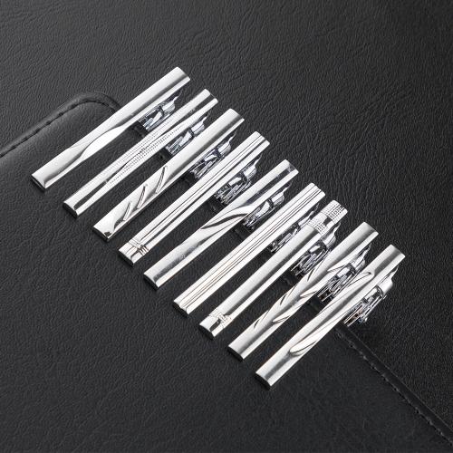 Tie Clip Iron plated Unisex silver color Sold By PC