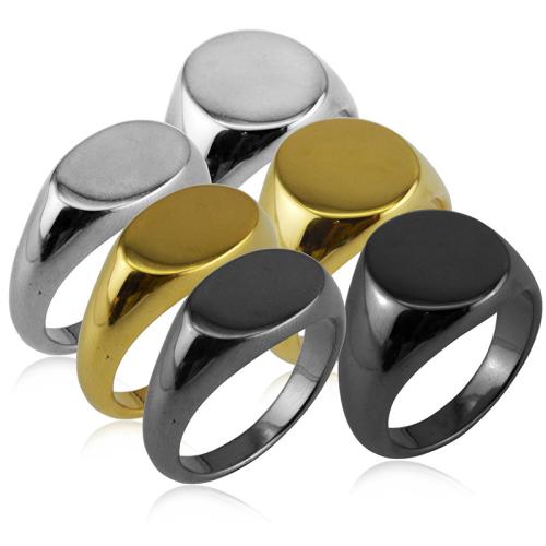 Titantium Steel Finger Ring, Titanium Steel, galvanizált, egynemű & különböző méretű a választás & különböző stílusokat a választás, több színt a választás, Által értékesített PC