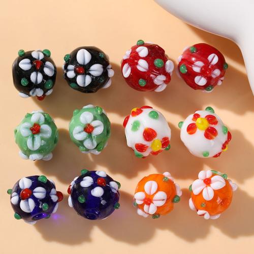 Lampwork Beads, fashion jewelry & DIY, more colors for choice, 10x14mm, Sold By PC