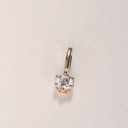 Gold Filled Jewelry, 18K Gold, DIY & micro pave cubic zirconia, more colors for choice, Sold By PC