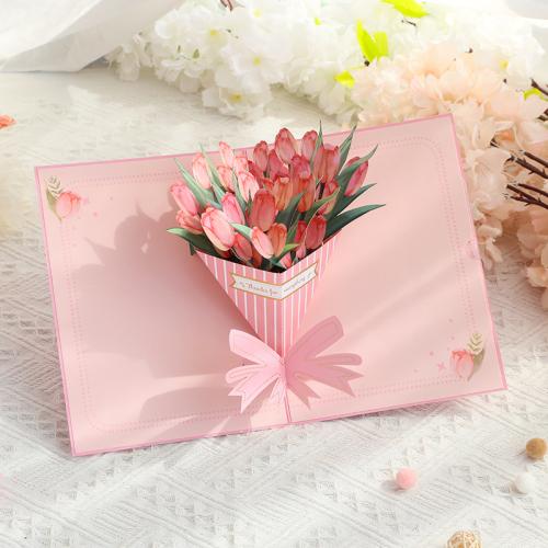 Greeting Card, Paper, Foldable & 3D effect & different styles for choice, 200x150mm, Sold By PC