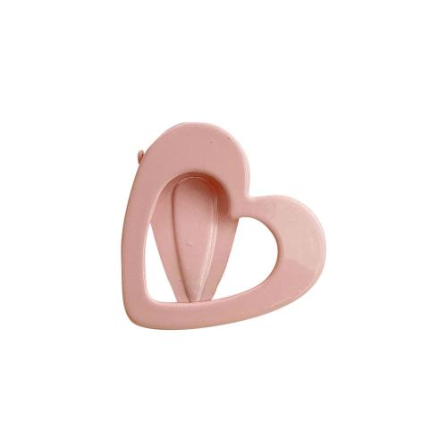 Alligator Hair Clip Zinc Alloy Heart stoving varnish fashion jewelry & for woman 40mm Sold By PC