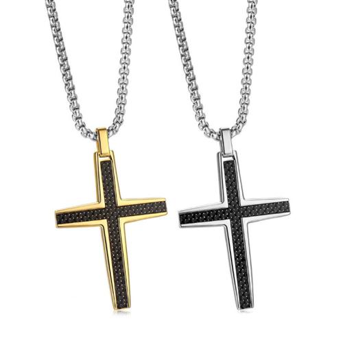 Titanium Steel Pendants, Cross, polished, DIY, more colors for choice, Sold By PC