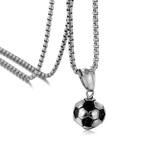 Titanium Steel Pendants, Football, plated, different styles for choice & enamel, more colors for choice, Sold By PC