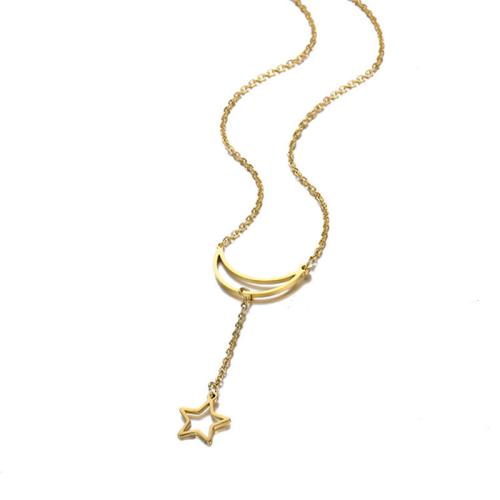 Edelstahl Schmuck Halskette, 304 Edelstahl, plattiert, unisex, keine, Länge ca. 41-50 cm, verkauft von PC
