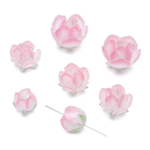 Akril nakit Beads, možete DIY & različite veličine za izbor, roze, Rupa:Približno 1mm, Prodano By PC