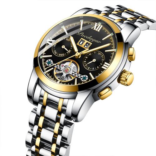 304 rostfritt stål Watch Armband, med Glas & Zink Alloy, Rund, Liv vattenresistent & kinesisk rörelse & för människan & luminated, fler färger för val, 200x20mm, Säljs av PC